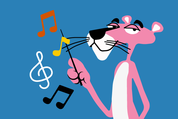 The Pink Panther (Easy/Intermediate Level) Mancini - Violin Sheet Music