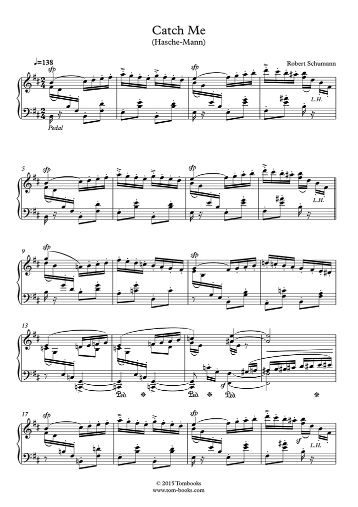 Scenes from Childhood, Opus 15 - No. 3 « Blind Man's Bluff » (Schumann  (Robert)) - Piano Sheet Music