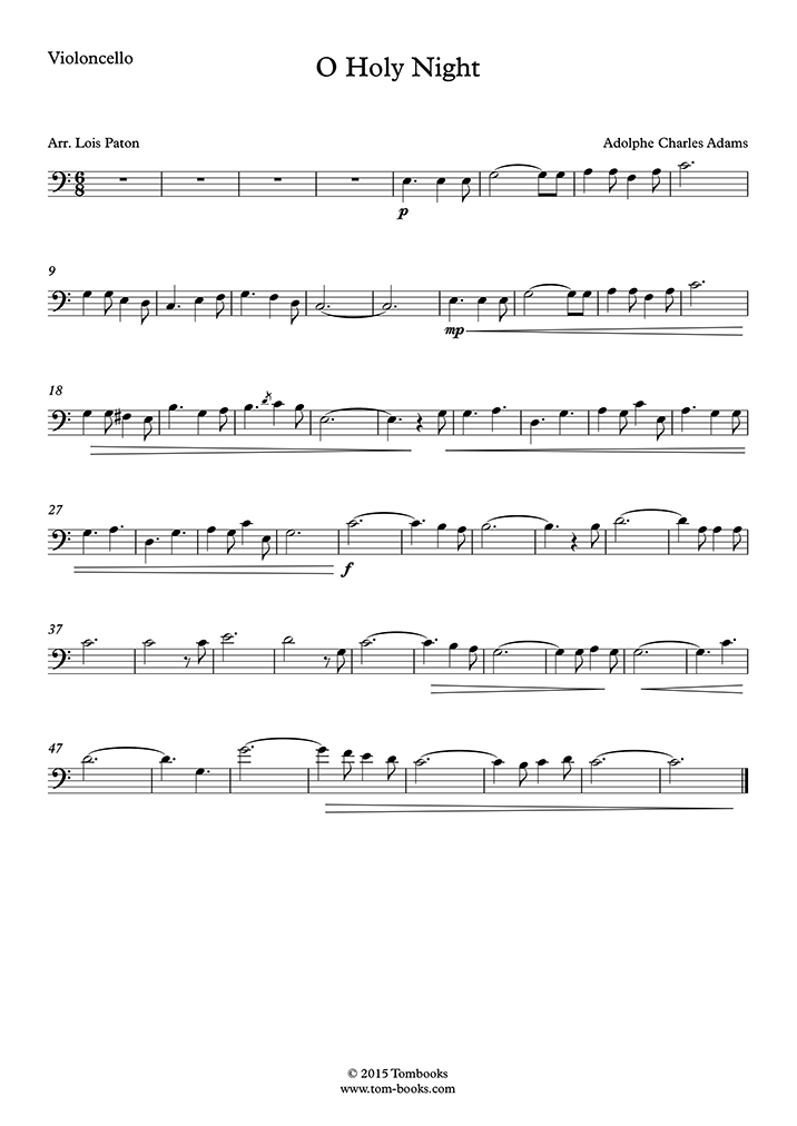 O Holy Night Sheet Music – Learning the Harp