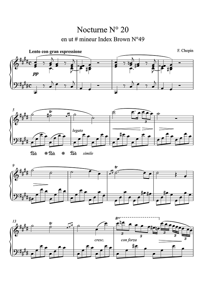 What Is The Easiest Chopin Nocturne