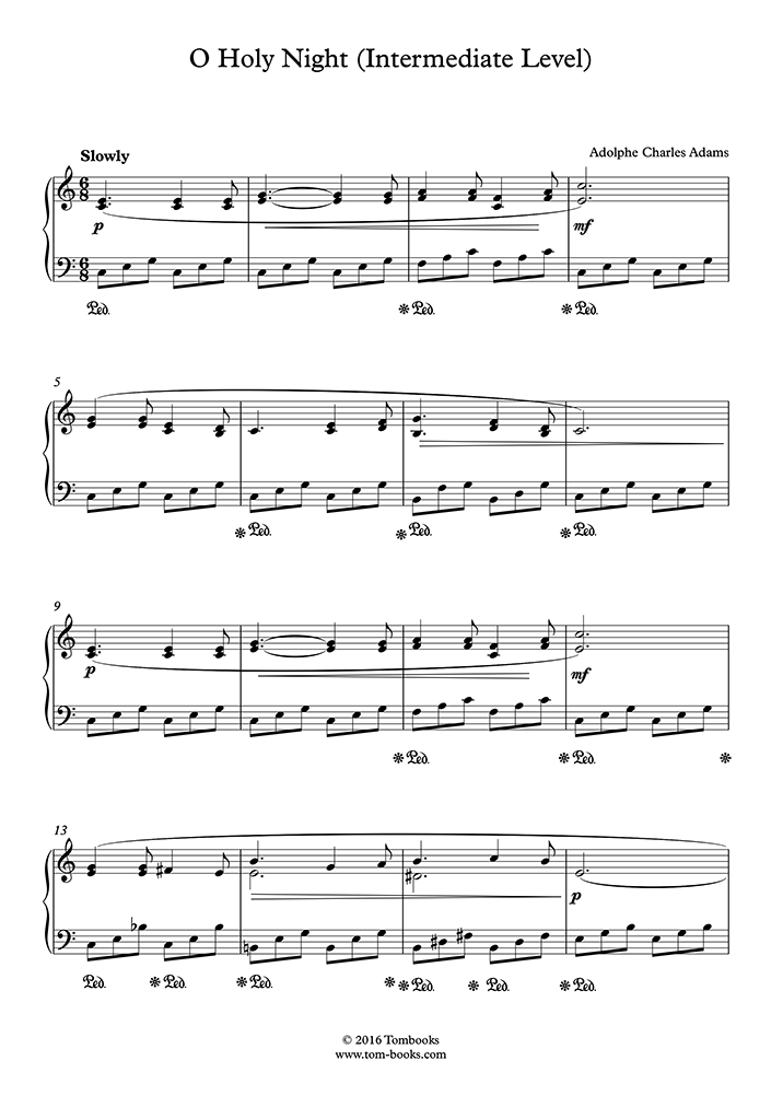 O Holy Night, Partitura com Notas para Flauta Doce, Violino + Orquestra