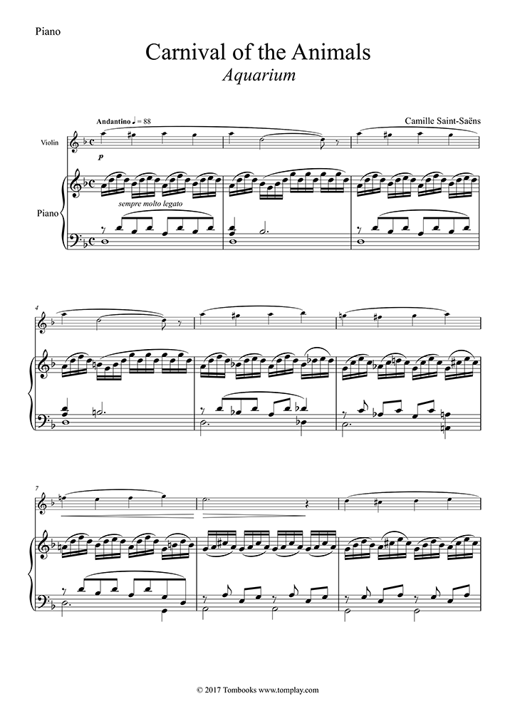 Les Animaux Fantastiques Partition Piano - Partition Complète