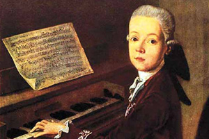 Allegro in Si bemolle maggiore, K.3 (accompagnamento in Sol maggiore) Mozart - Spartiti Pianoforte