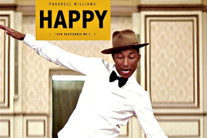 Happy (Fortgeschrittene Stufe, Alt-Sax) Pharrell Williams - Musiknoten für Saxophon