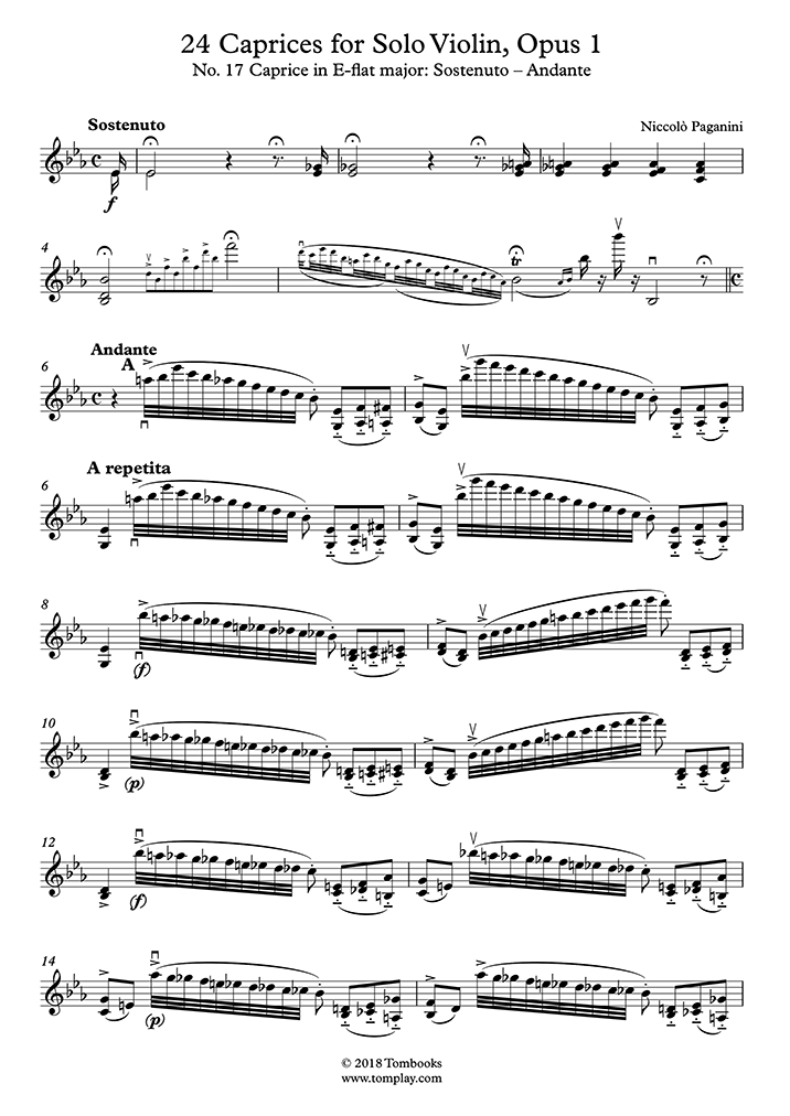 Каприсы для скрипки соло. Paganini: 24 Caprices. Паганини 17 каприз Ноты. Паганини Каприс Ре мажор. Паганини каприз 24 в картинках.