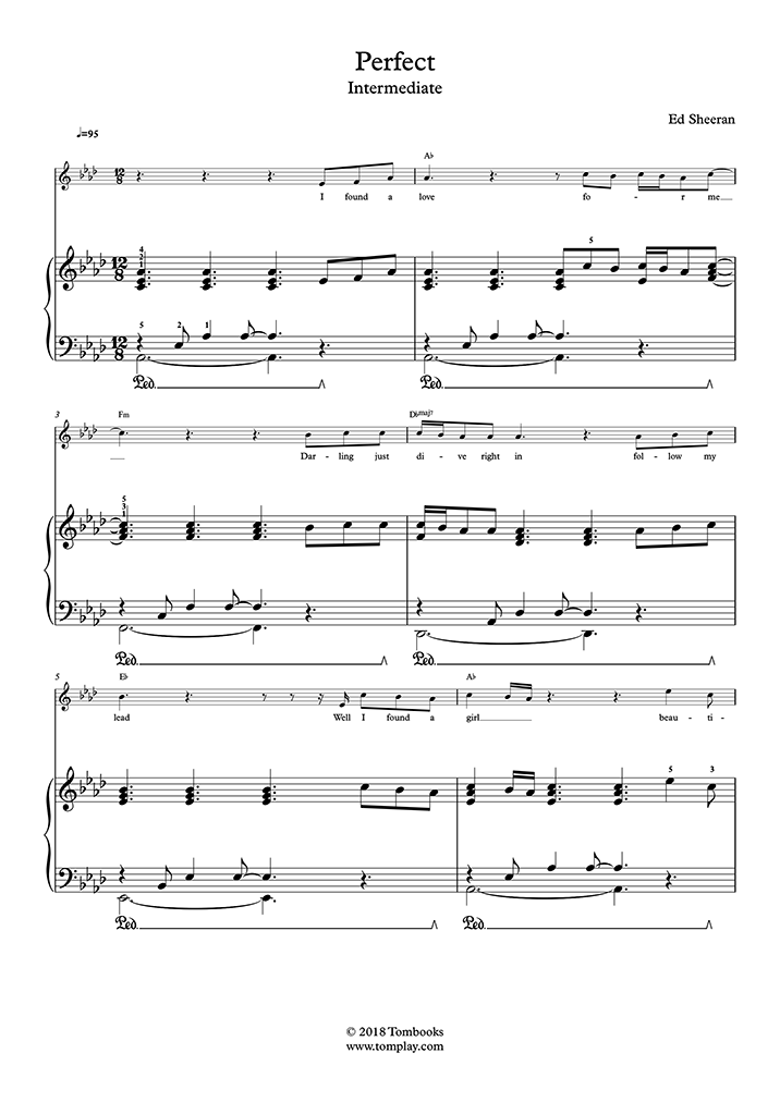 (Intermediate Level, with (Ed Sheeran) - Piano