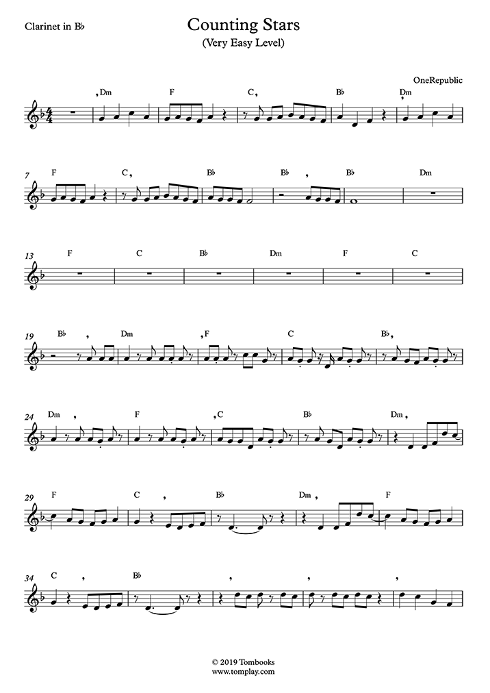 Undertale - Megalovania (Easy/Intermediate Level) (Toby Fox) - Clarinet  Sheet Music