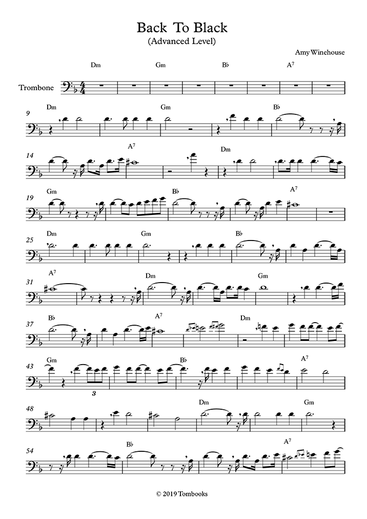 ☆ Amy Winehouse-Back To Black Sheet Music pdf, - Free Score Download ☆