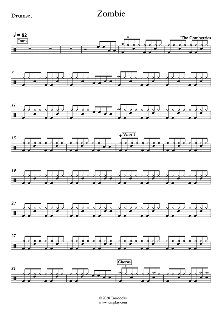 Zombie by The Cranberries worksheet