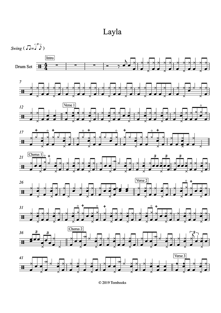 Pretending (arr. COPYDRUM) Sheet Music | Eric Clapton | Drums