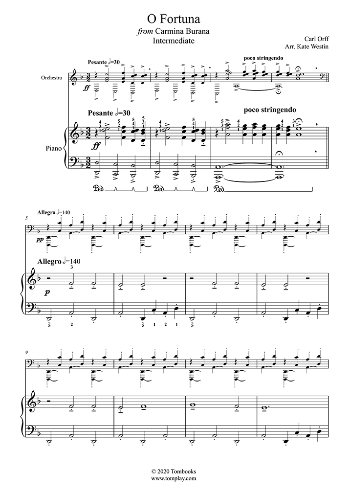 カルミナ ブラーナ（オルフ作曲）楽譜 - 楽譜/スコア