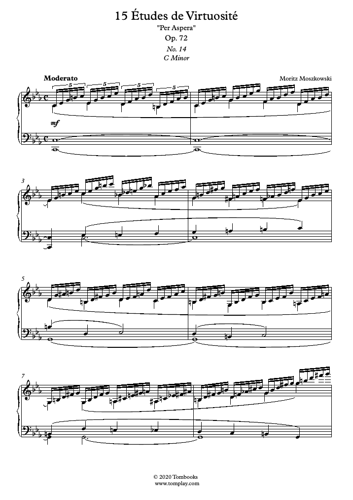モシュコフスキー 15の練習曲