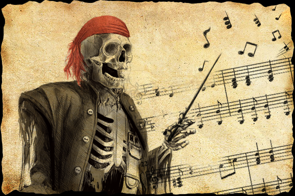 Os Piratas do Caribe (Nível Fácil, Acordeon Cromático com Orquestra) Zimmer (Hans) - Partitura para Acordeon