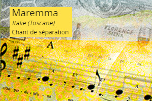 Maremma、イタリア（トスカーナ）- Song of separation 伝承曲 - 声楽/ボーカル の楽譜