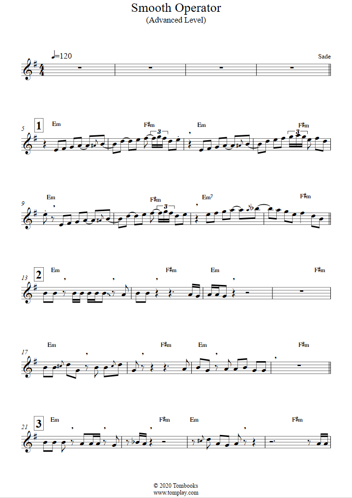 Smooth Operator (Advanced Level) (Sade) - Trumpet Sheet Music