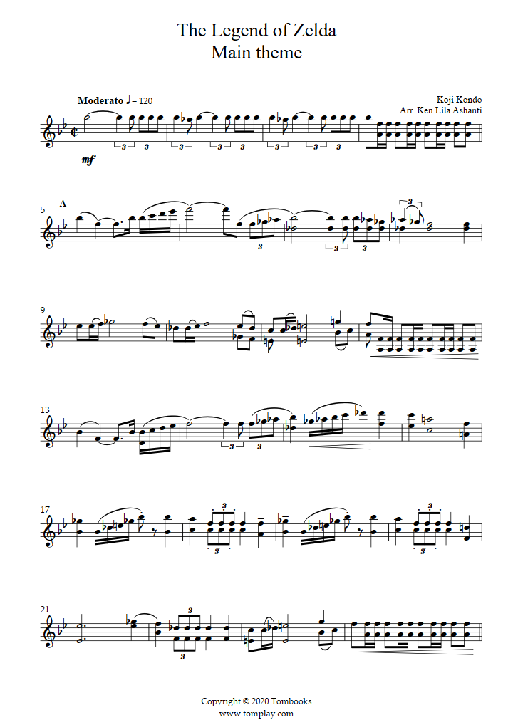 The Legend of Zelda: Link's Awakening - Overworld (For Orchestra) Sheet  music for Violin, Viola, Cello (String Trio)