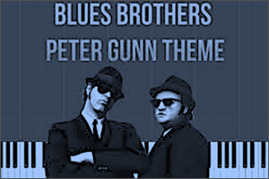 The Blues Brothers - Peter Gunn Theme (niveau intermédiaire/difficile, sax ténor) Mancini - Partition pour Saxophone