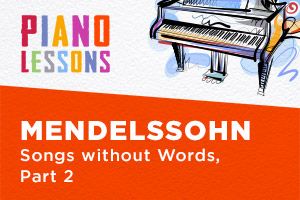 Erlerne das Klavierspiel mit Christoph Eschenbach, Vol. 8b Mendelssohn - Musiknoten für Klavier