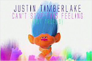 Trolls - Can't Stop the Feeling! Justin Timberlake - Musiknoten für Sänger