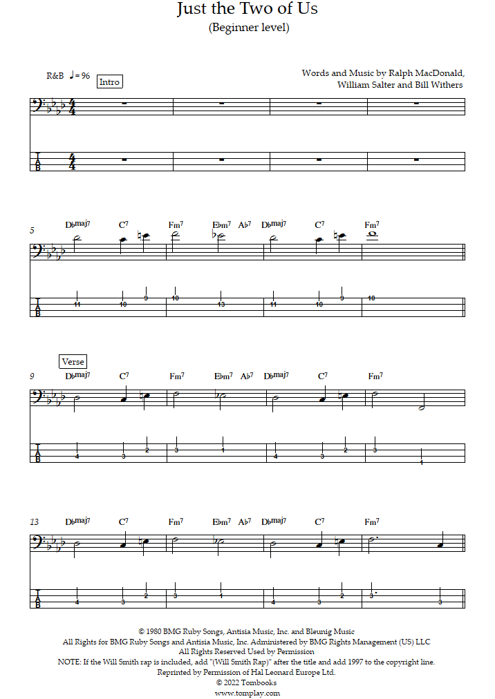 Just the Two of Us - Original Version (Intermediate/Advanced Level) (Bill  Withers) - Drums Sheet Music