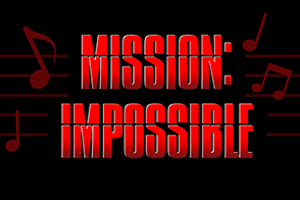 Mission Impossible - Thème (niveau intermédiaire, accordéon basses chromatiques solo) Schifrin - Partition pour Accordéon