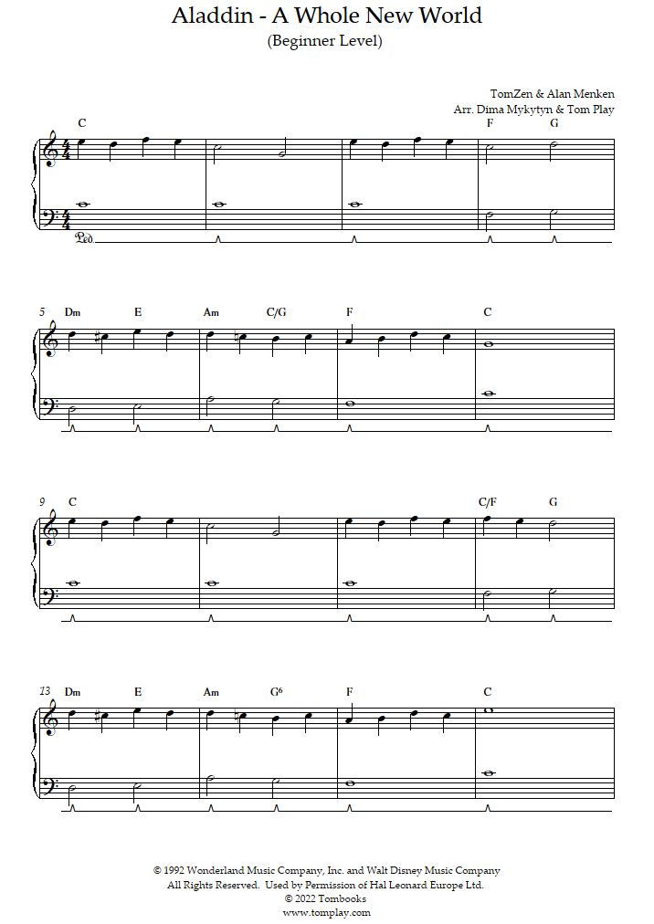 Ein Traum Wird Wahr A Whole New World Liedtext GWXSJ