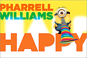 Despicable Me 2 - Happy (niveau débutant, sax alto) Pharrell Williams - Partition pour Saxophone