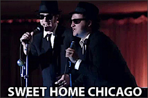 The Blues Brothers - Sweet Home Chicago (Mittlere Stufe, mit Orchester) The Blues Brothers - Musiknoten für Akkordeon