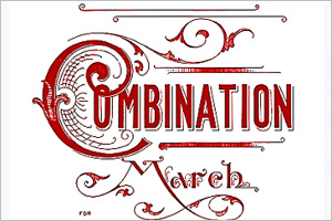 Combination March (Easy/Intermediate Level) Joplin - Piano Sheet Music