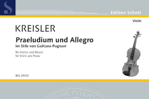 Pugnani stilinde Praeludium ve Allegro Kreisler - Violin Nota Sayfası