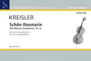 3 Old Viennese Dances - III. Schön Rosmarin Kreisler - Partitura para Piano