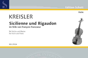 Sicilienne et Rigaudon Kreisler - Piano Sheet Music