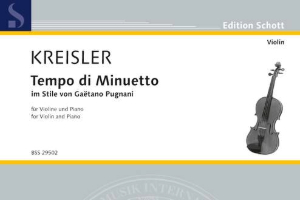Tempo di Minuetto (in the Style of Pugnani) 弗里茨·克莱斯勒 - 小提琴 乐谱