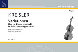 コレッリの主題による変奏曲 クライスラー - ヴァイオリン の楽譜