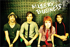 Misery Business (Intermediate Level) Paramore  - Drums Sheet Music